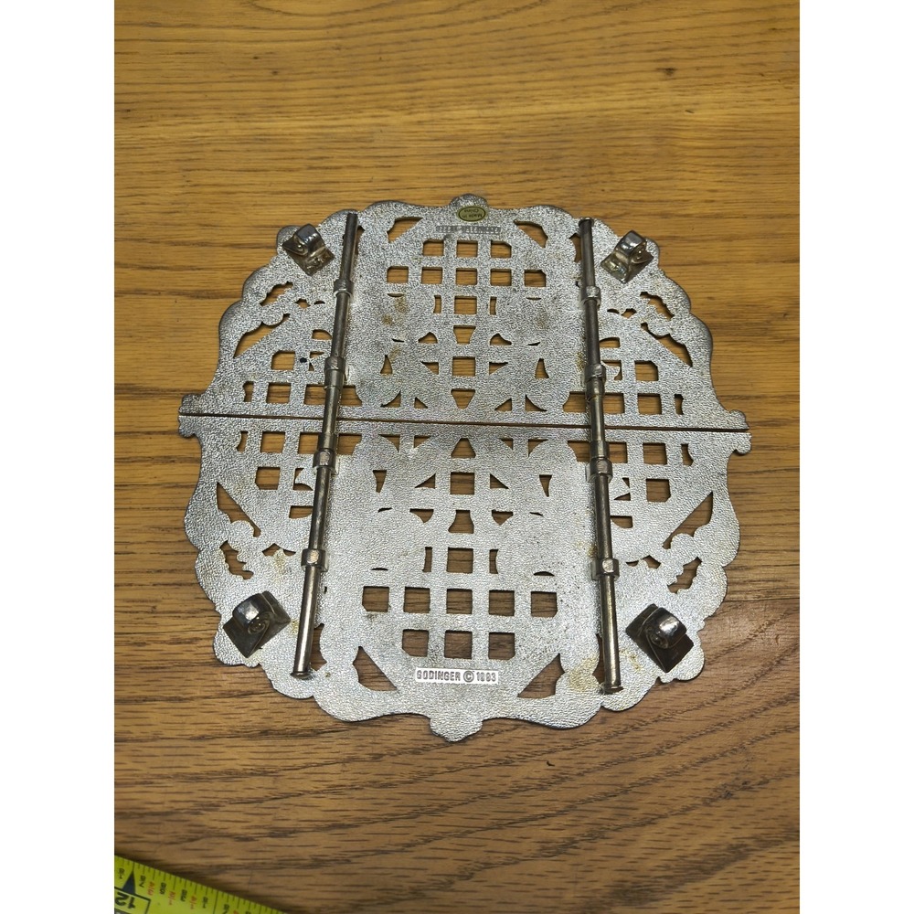 Vintage Expandable Silverplated Trivet Footed Godinger 1993‎ - Picture 5 of 5